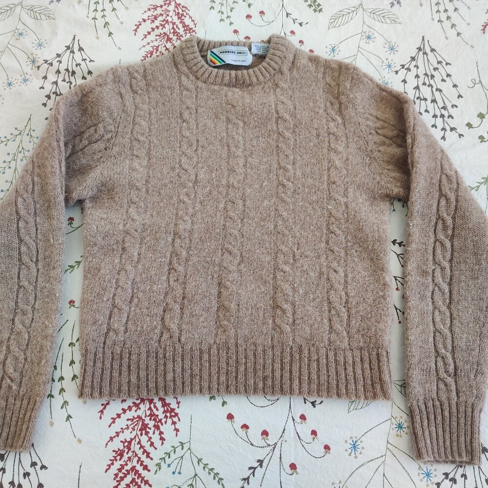 Members Only By Europe Craft / 100% Shetland wool / Vintage / Knit / Men's Large
